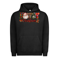 Pigment Black Howdy Christmas Santa Urban Hoodie - NancyCooperArtShop