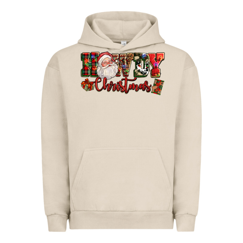 Howdy Christmas Santa Urban Hoodie by NancyCooperArtShop | Teevron