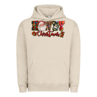Pigment French Oak Howdy Christmas Santa Urban Hoodie - NancyCooperArtShop