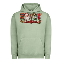 Pigment Oil Green Howdy Christmas Santa Urban Hoodie - NancyCooperArtShop