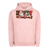 Pigment Salmon Howdy Christmas Santa Urban Hoodie - NancyCooperArtShop