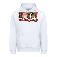 White Howdy Christmas Santa Urban Hoodie - NancyCooperArtShop