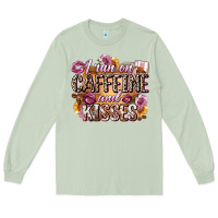 Matcha i run on caffeine and kisses Long Sleeve Tee - Zillion Design Studio