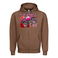 Chestnut valentines day monster truck Zipper Hoodie - RacoonDesign
