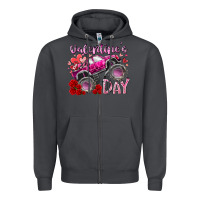 Smoke valentines day monster truck Zipper Hoodie - RacoonDesign
