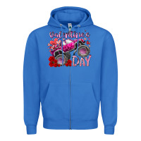 True Royal valentines day monster truck Zipper Hoodie - RacoonDesign