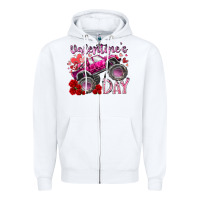 Valentines Day Monster Truck Zipper Hoodie | Teevron