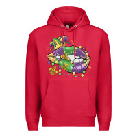 Cardinal mardi gras lips Premium Hoodie - MaliasSmallBusiness