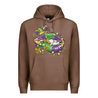 Chestnut mardi gras lips Premium Hoodie - MaliasSmallBusiness