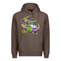 Coffee mardi gras lips Premium Hoodie - MaliasSmallBusiness