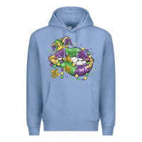 Colony Blue mardi gras lips Premium Hoodie - MaliasSmallBusiness
