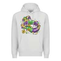 Dove Grey mardi gras lips Premium Hoodie - MaliasSmallBusiness