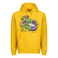 Lemon mardi gras lips Premium Hoodie - MaliasSmallBusiness