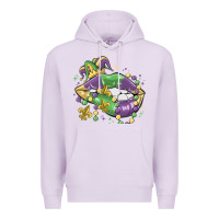 Lilac mardi gras lips Premium Hoodie - MaliasSmallBusiness