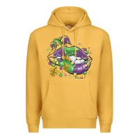 Mustard mardi gras lips Premium Hoodie - MaliasSmallBusiness