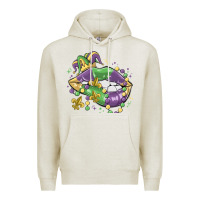 Oatmeal Heather mardi gras lips Premium Hoodie - MaliasSmallBusiness