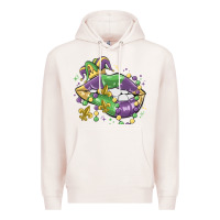Pale Pink mardi gras lips Premium Hoodie - MaliasSmallBusiness