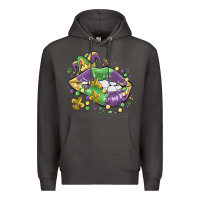 Smoke mardi gras lips Premium Hoodie - MaliasSmallBusiness