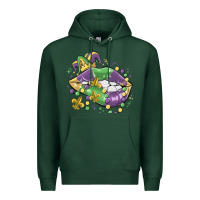 Sports Green mardi gras lips Premium Hoodie - MaliasSmallBusiness
