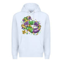 White mardi gras lips Premium Hoodie - MaliasSmallBusiness