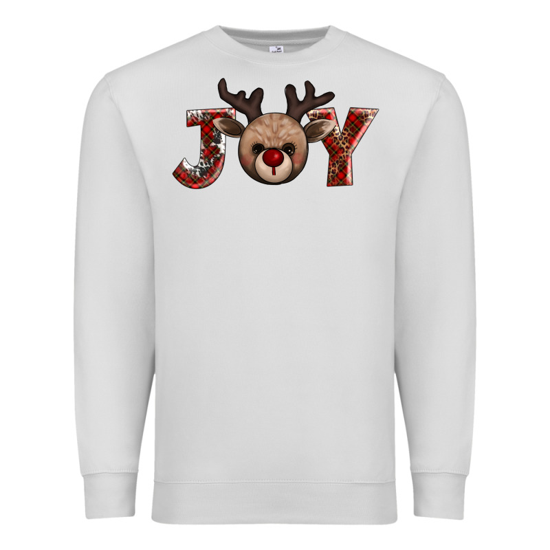 Joy Reindeer Premium Sweatshirt by AdoDesignShop | Teevron