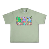Oil Green floral gnomes Urban Heavy Tee - Zillion Design Studio