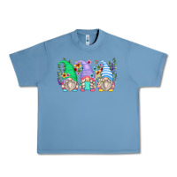Pebble Blue floral gnomes Urban Heavy Tee - Zillion Design Studio