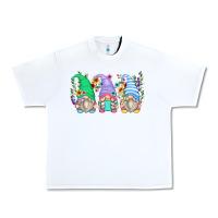 White floral gnomes Urban Heavy Tee - Zillion Design Studio