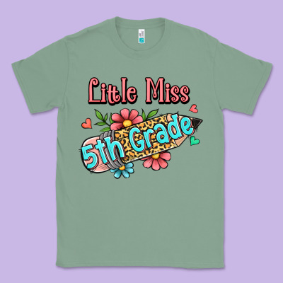 Little Miss Fifth Grade Classic Tee Designed By Ranaportraitstore