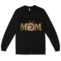 Black western bulldog mom Long Sleeve Tee - RanaPortraitStore