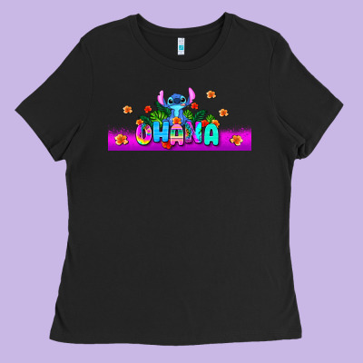 Stitch Ohana Ladies Tee Designed By Adodesignshop