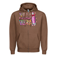 Chestnut vis for valentine vodka Zipper Hoodie - RacoonDesign