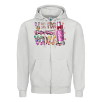 Dove Grey vis for valentine vodka Zipper Hoodie - RacoonDesign