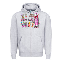 Heather Grey vis for valentine vodka Zipper Hoodie - RacoonDesign