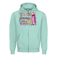 Seafoam vis for valentine vodka Zipper Hoodie - RacoonDesign