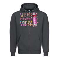 Smoke vis for valentine vodka Zipper Hoodie - RacoonDesign