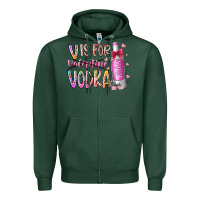 Sports Green vis for valentine vodka Zipper Hoodie - RacoonDesign