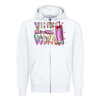 White vis for valentine vodka Zipper Hoodie - RacoonDesign
