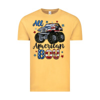 Vintage Mustard all american boy Vintage Tee - MaliasSmallBusiness