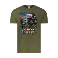 Vintage Olive all american boy Vintage Tee - MaliasSmallBusiness