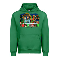 Emerald Love Came  Down Luke 2 11 Urban Hoodie - MaliasSmallBusiness