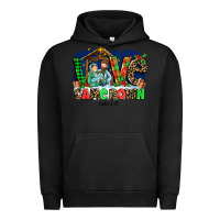Pigment Black Love Came  Down Luke 2 11 Urban Hoodie - MaliasSmallBusiness