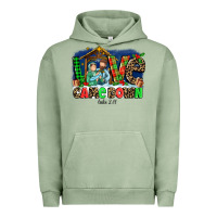 Pigment Oil Green Love Came  Down Luke 2 11 Urban Hoodie - MaliasSmallBusiness