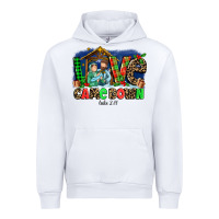 White Love Came  Down Luke 2 11 Urban Hoodie - MaliasSmallBusiness