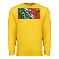 Lemon mexico flag cowhide leopard sunflower and roses licanse  plate Premium Sweatshirt - Artiststas