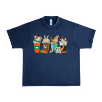 Navy rabbit coffee cups Urban Heavy Tee - texasbilliewilder
