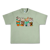 Oil Green rabbit coffee cups Urban Heavy Tee - texasbilliewilder