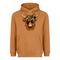 Meerkat camouflage long haired cow Heavyweight Hoodie - Jasminsmagicworld