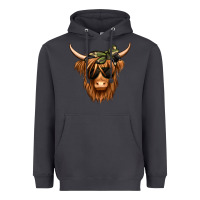 Smoke camouflage long haired cow Heavyweight Hoodie - Jasminsmagicworld