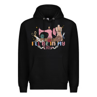 Black ill be in my office Premium Hoodie - MaliasSmallBusiness